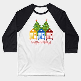 Tiny House Happy Holidays Baseball T-Shirt